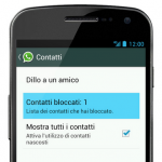 bloccare persona su whatsapp su android
