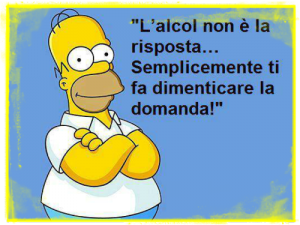 vignetta homer simpson su alcool